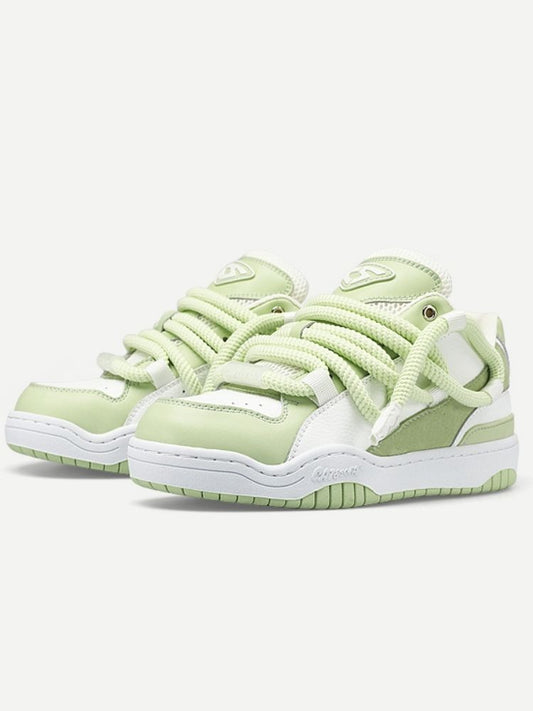 Fresh Lime Casual Sport Lace Up Sneakers【s0000002572】