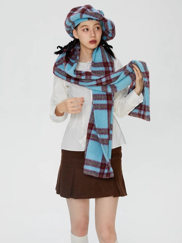 Oversized Tweed Styling Thick Scarf【s0000006249】 