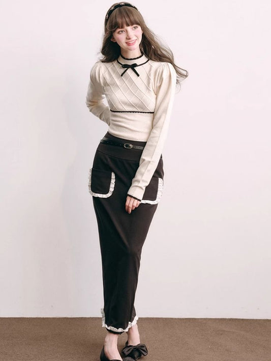 intage back spit High Wakeste d mai 스커트 [S0000004439]