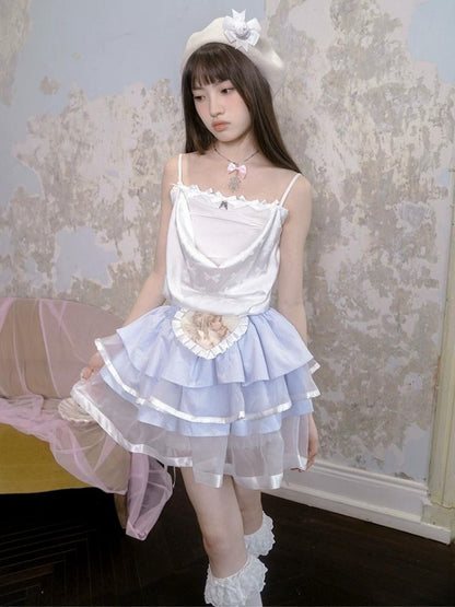 Angel Heart bowknot cute camisole【s0000002901】