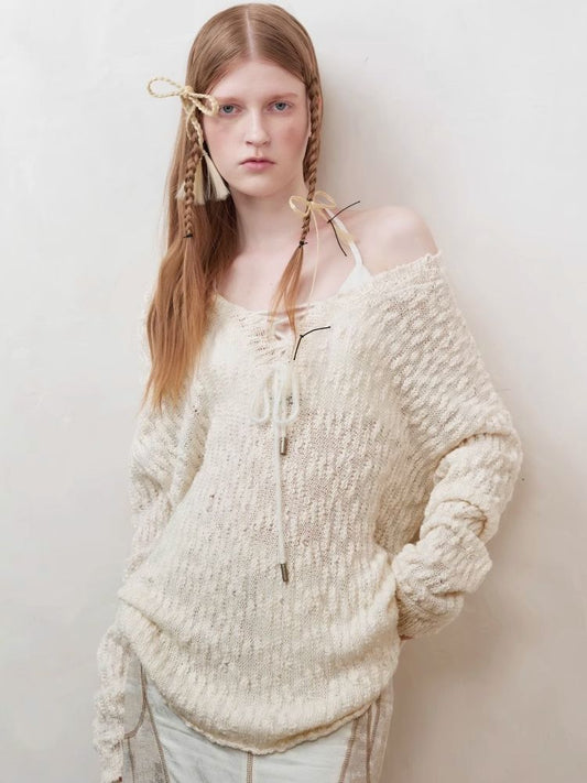 Slouchy Style Loose Knit Cowl Top【s0000008183】