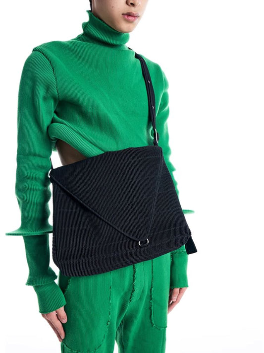 Triangle Pleated Crossbody Bag【s0000005219】