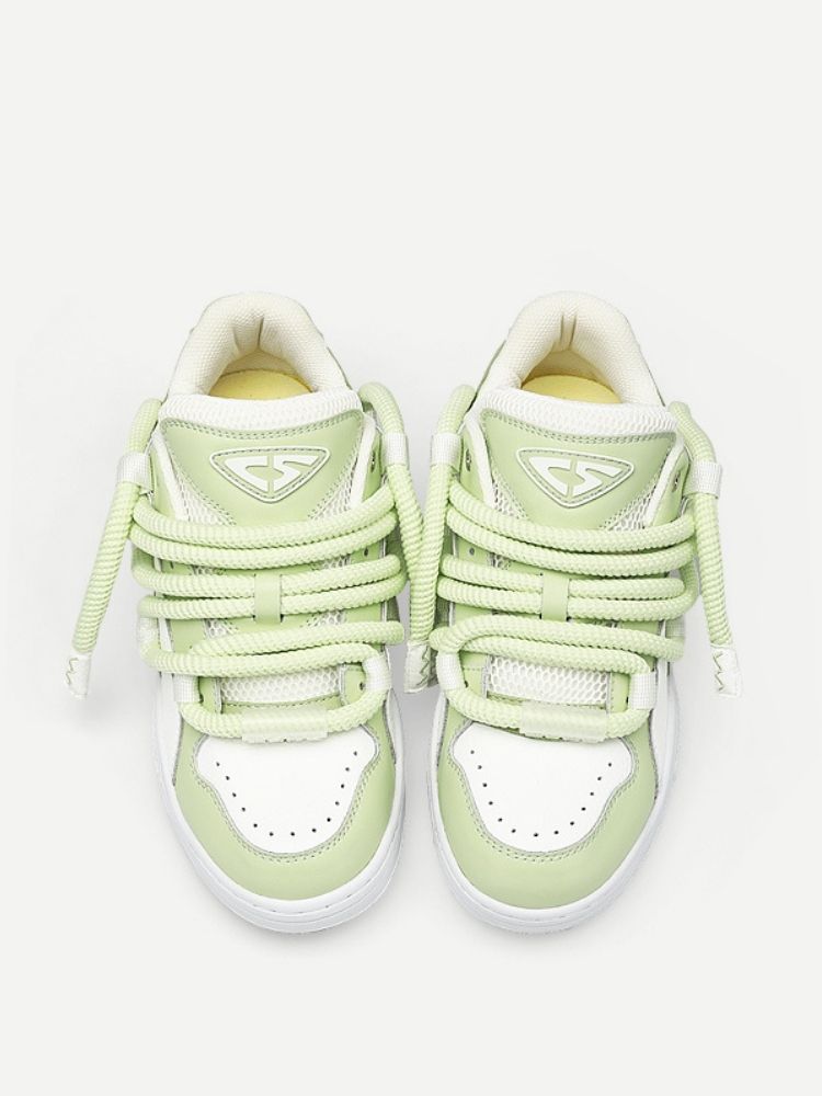 Fresh Lime Casual Sport Lace Up Sneakers【s0000002572】