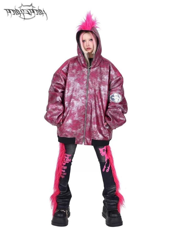 Cockney concept oversize punk loose jacket【s0000006138】