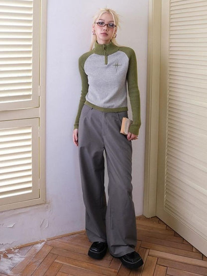 Autumn retro versatile long pants【s0000003398】