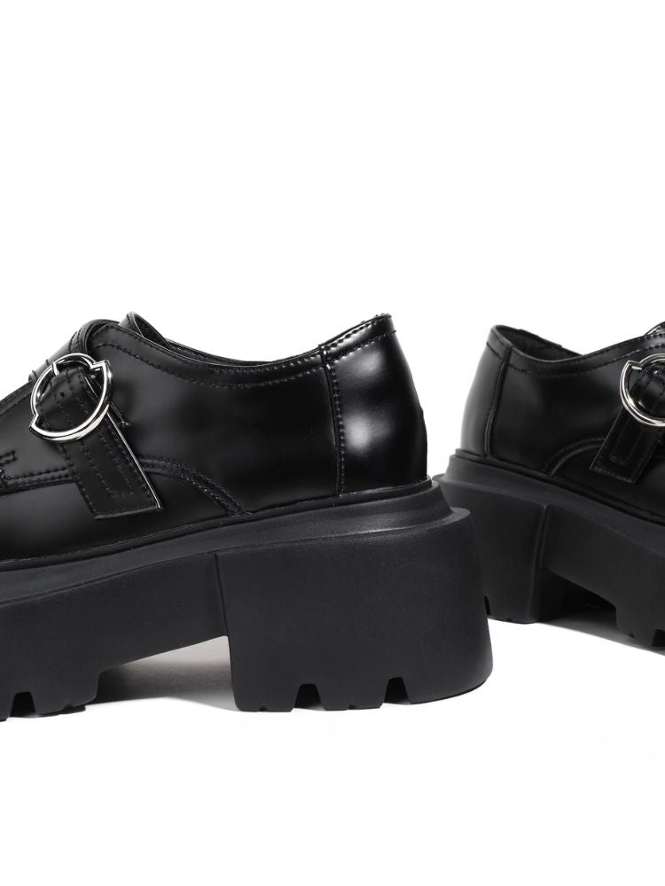 Fake leather platform shoes【s0000003921】