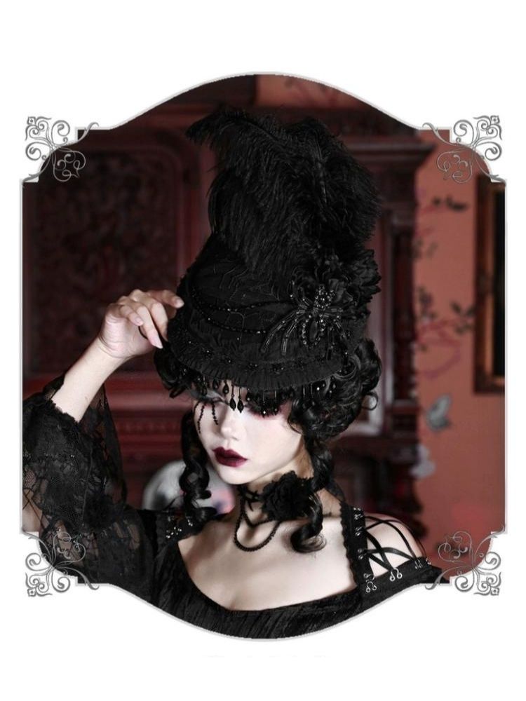 Spider Lace Halloween Flat Hat【s0000003236】