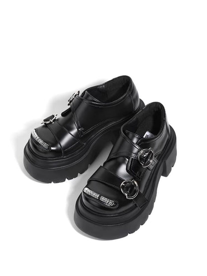 Fake leather platform shoes【s0000003921】