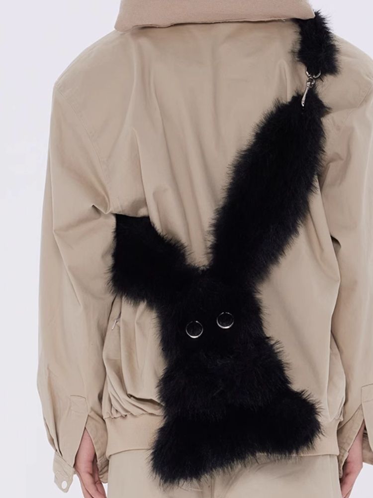 Big Eye Bunny Fluffy Crossbody Bag [s0000005212]