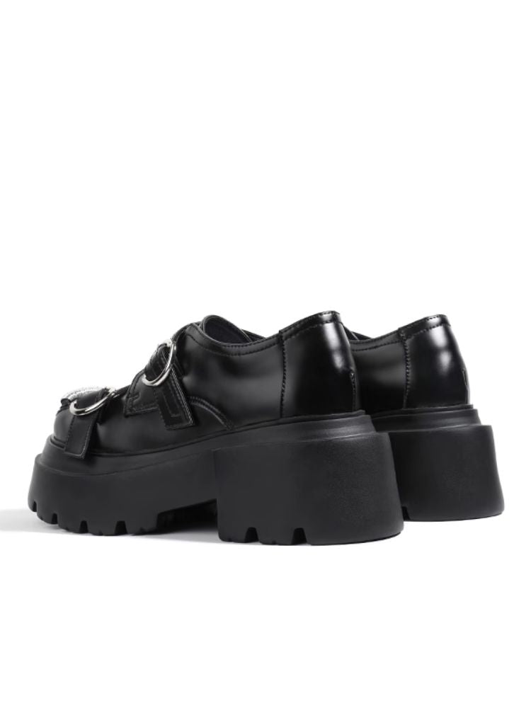 Fake leather platform shoes【s0000003921】