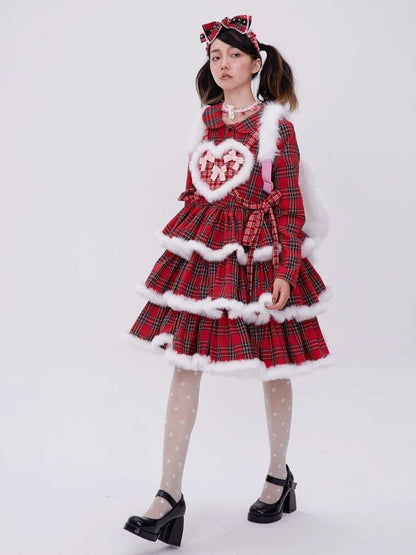 Lolita red christmas dress【s0000004034】