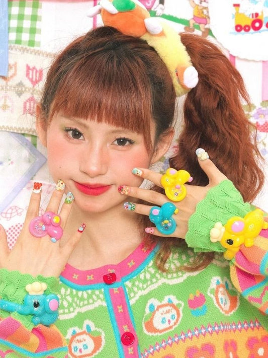 Flower Diamond Adjustable Open Ring【s0000003315】