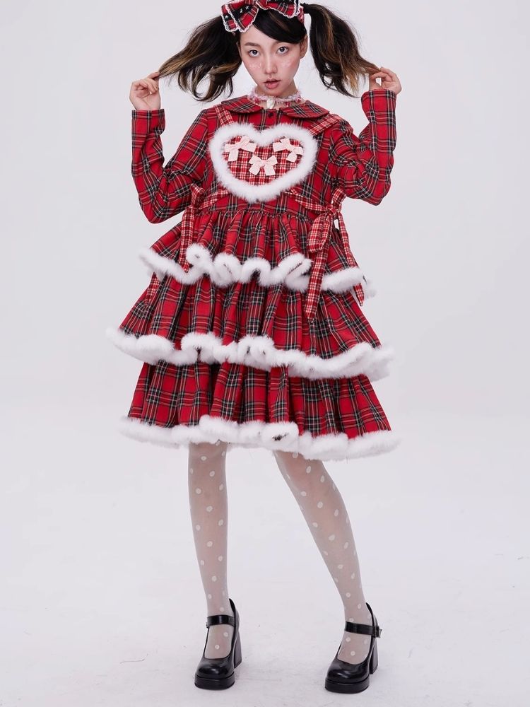 Lolita red christmas dress【s0000004034】