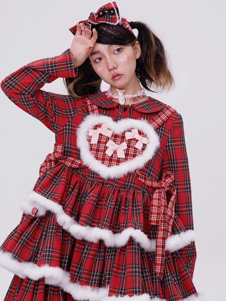 Lolita red christmas dress【s0000004034】