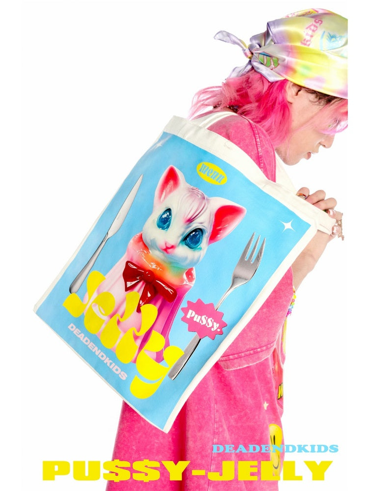 Colorful Large Canvas Tote Bag【s0000003886】