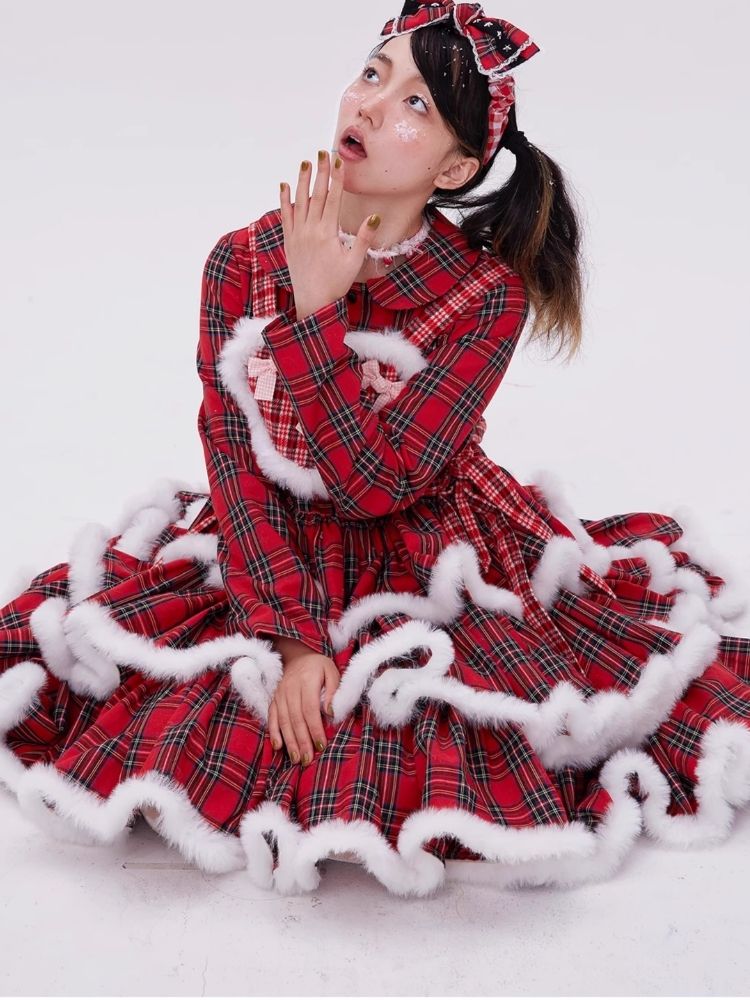 Lolita red christmas dress【s0000004034】