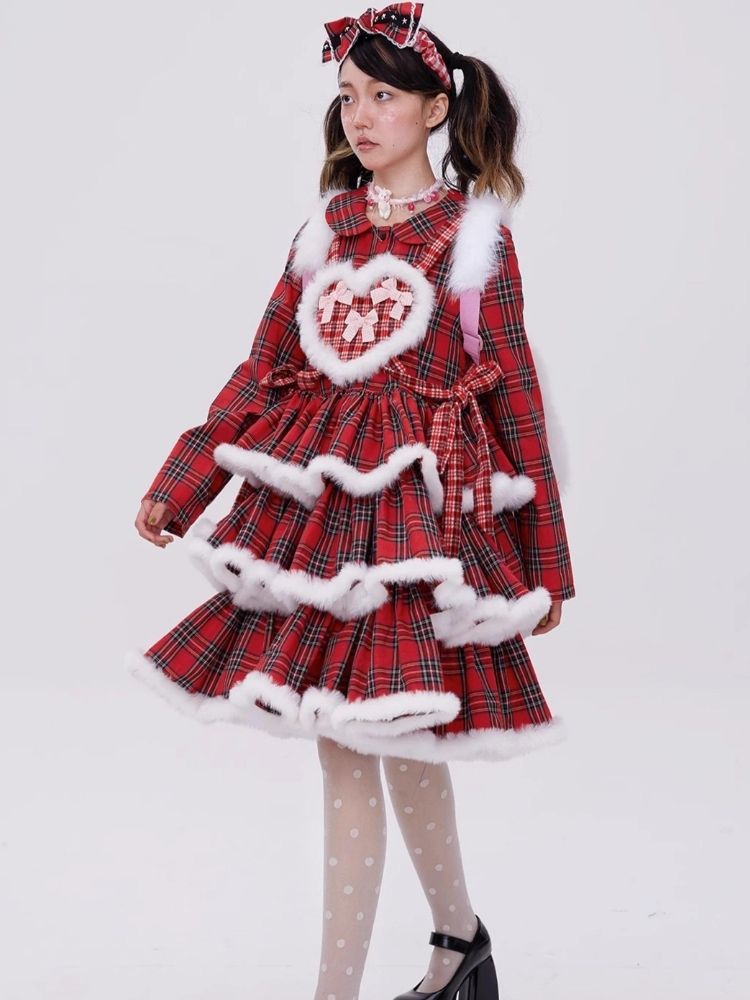 Lolita red christmas dress【s0000004034】