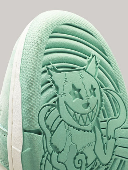 Gluttonous Cat Lace Up Sneakers Mint Green【s0000002564】