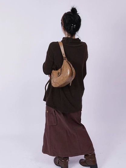 One-shoulder diagonal armpit bag [s0000003303] 