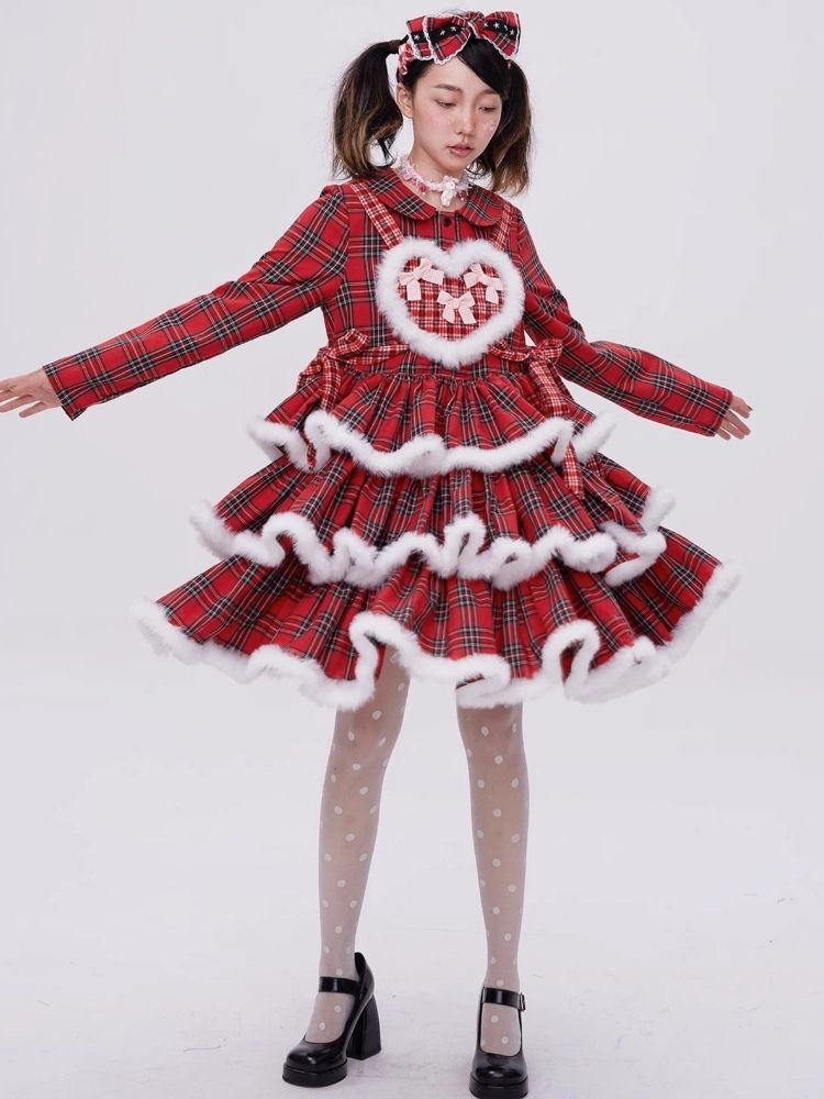 Lolita red christmas dress【s0000004034】