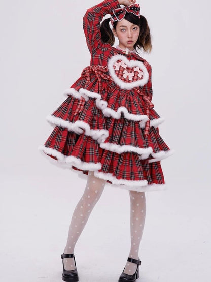 Lolita red christmas dress【s0000004034】