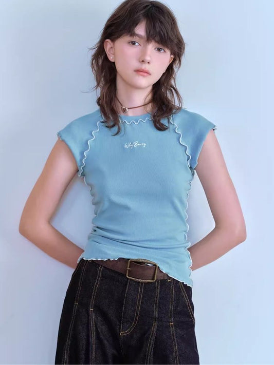 SIM round Neck Short Seegee 티셔츠 [S0000007062]