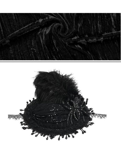 Spider Lace Halloween Flat Hat【s0000003236】