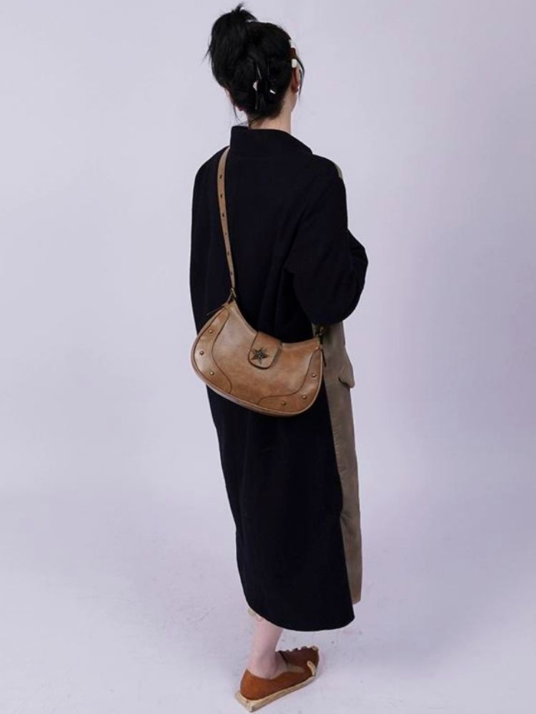 One-shoulder diagonal armpit bag [s0000003303] 