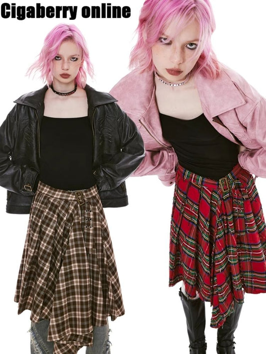 Adjustable one-piece pleated skirt【s0000004966】