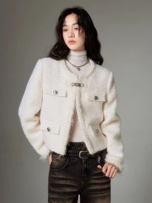 Snow White Exquisite Small Fragrance Jacket [s0000004863]