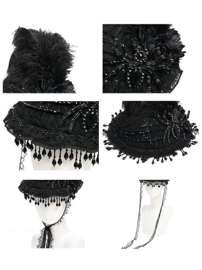 Spider Lace Halloween Flat Hat【s0000003236】