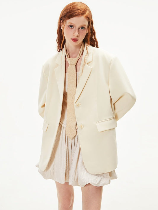 College Style Tailored Jacket &amp; Pleated Skirt【s0000003551】