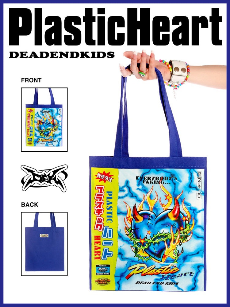 DeadEndKids original design hobby 100 INS coloring commuter shoulder bag special large canvas bag