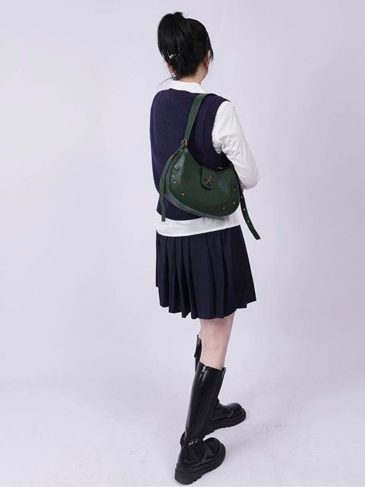 One-shoulder diagonal armpit bag [s0000003303] 