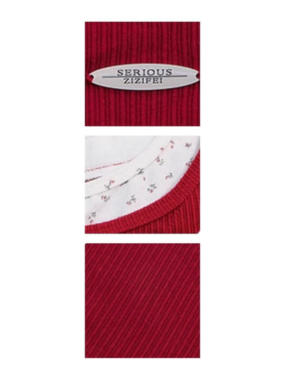 V-neck long-sleeved blouse【s0000006165】