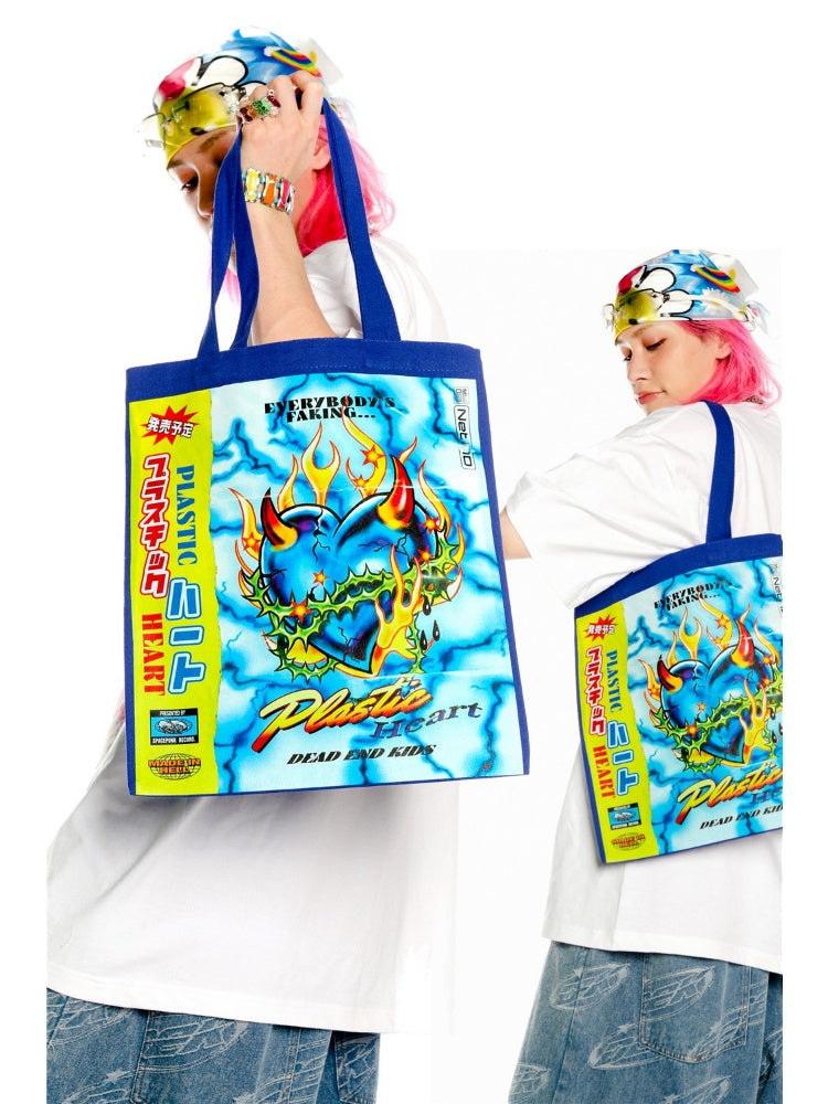 Colorful Large Canvas Tote Bag【s0000003886】