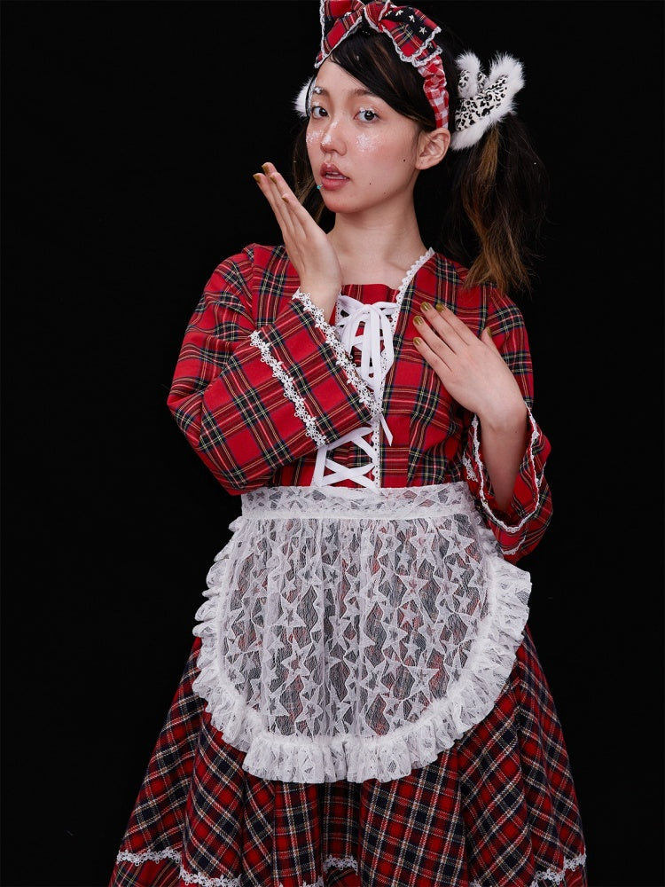 Sweet Plaid Lace-up Lolita Dress【s0000003183】