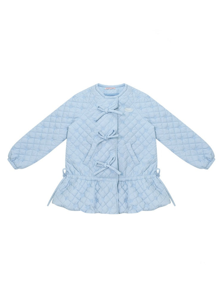 Design Pocket Hem Mid-Length Thickened Warm Cotton Quilted Jacket【s0000015258】