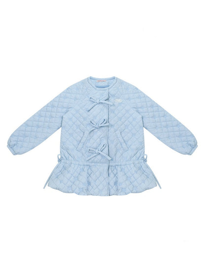 Design Pocket Hem Mid-Length Thickened Warm Cotton Quilted Jacket【s0000015258】