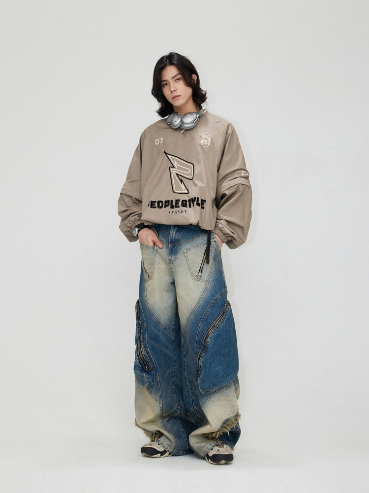 Gimmick Pocket Rinse Dyed Cargo Jeans【s0000004192】