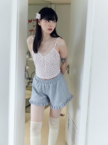 Small Flower Lace Knit Camisole【s0000003576】