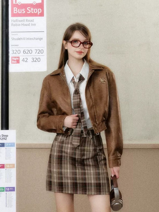 Amerikan Retro Pue Ate r ja cket [S0000006482]