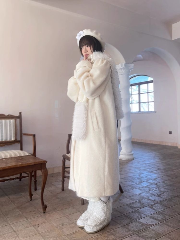 Retro Warm Cotton Sandwich Long Coat【s0000004904】