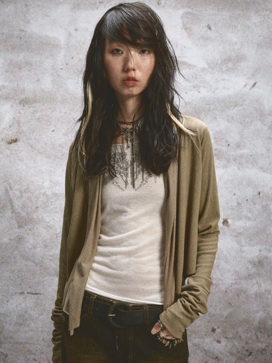 Decadence Long Sleeve Inner Outer Cardigan【s0000005769】