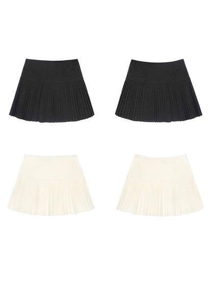 High Waist Skinny Niche Pleated Short Skirt【s0000006507】