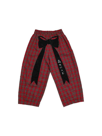 Plaid Punk Wide Leg Pants【s0000003625】