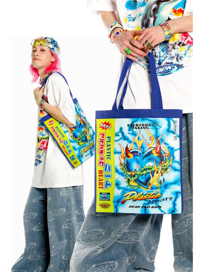 Colorful Large Canvas Tote Bag【s0000003886】