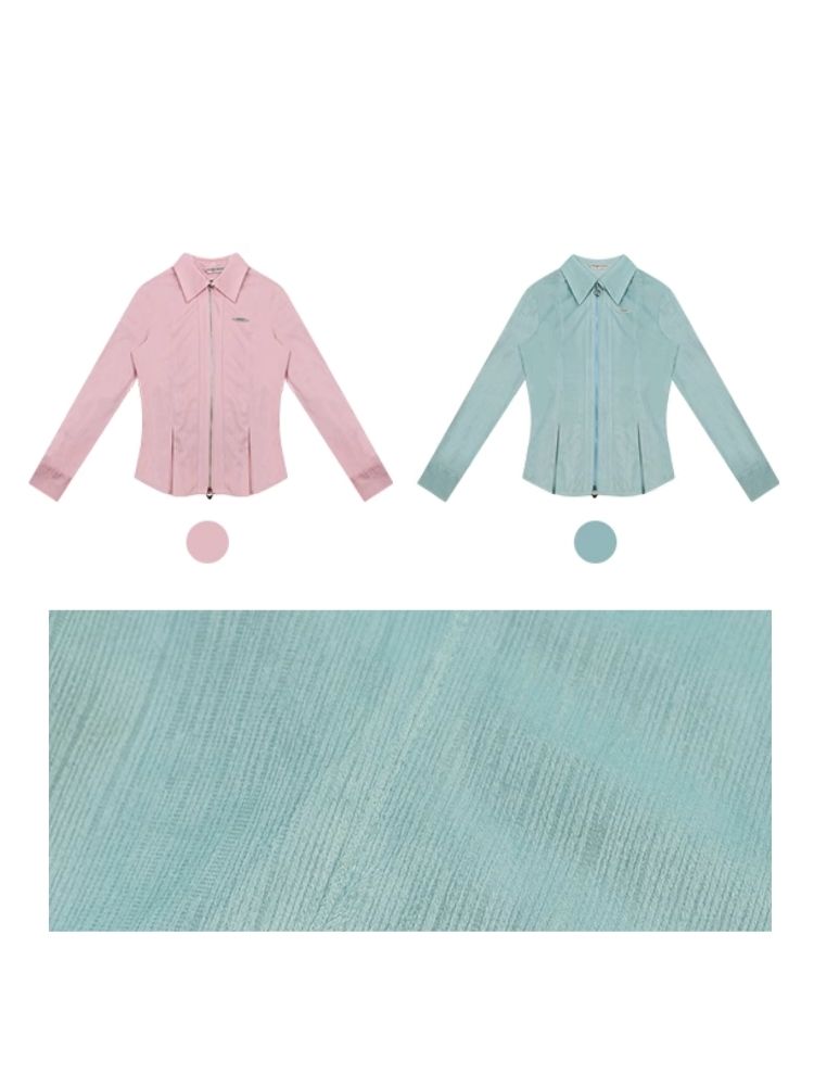 Slim thin long-sleeved blouse【s0000006150】