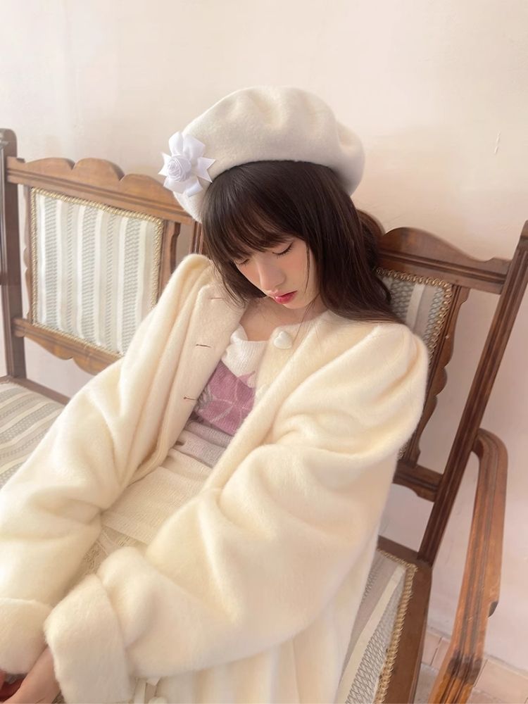 Retro Warm Cotton Sandwich Long Coat【s0000004904】