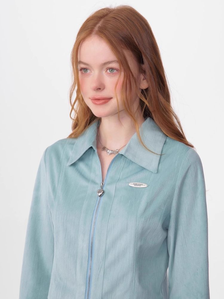 Slim thin long-sleeved blouse【s0000006150】